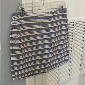 Blue and White Striped Tommy Hilfiger Skirt